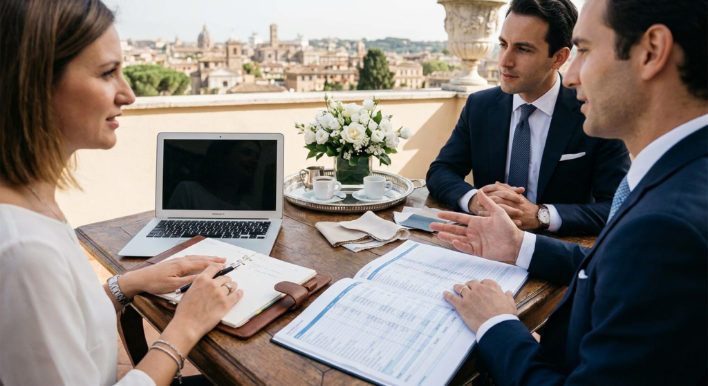 Costo wedding planner per matrimonio di lusso a Roma: guida